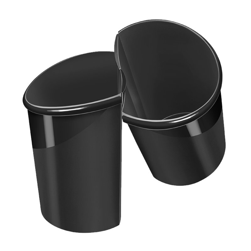 CEP 1003200161 poubelle 15 L Ovale Polypropylène (PP) Noir