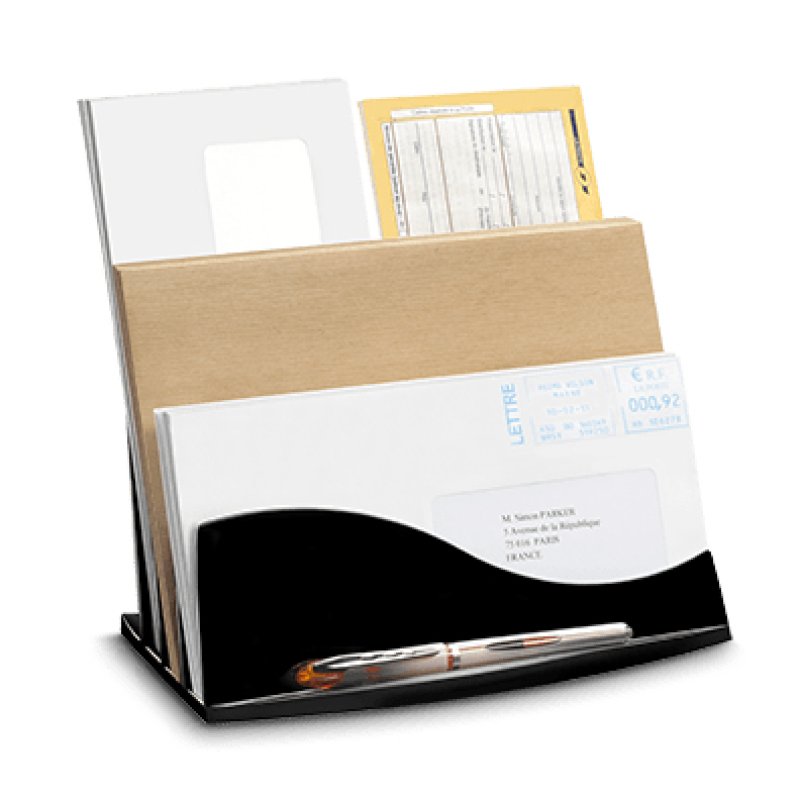 CEP Trieur à enveloppes ELLYPSE OWA, 3 compartiments, noir