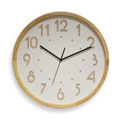 CEP Orium Horloge murale à quartz à cadran bois "OSLO"