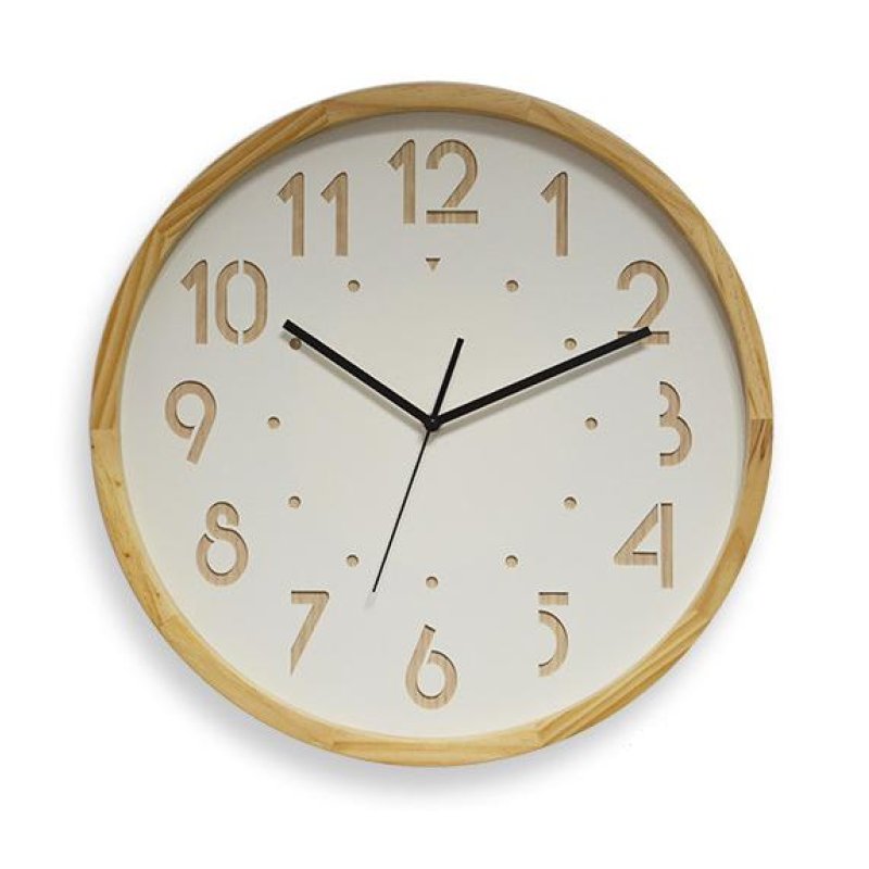 Orium 11135 wall/table clock Mechanical clock Round White, Wood