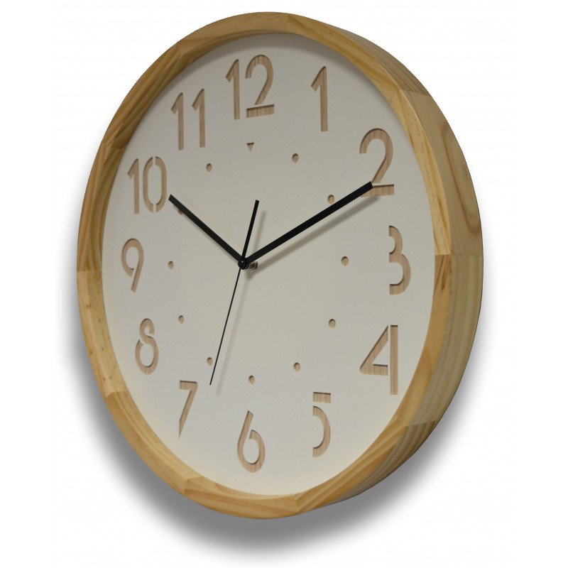Orium 11135 wall/table clock Mechanical clock Round White, Wood