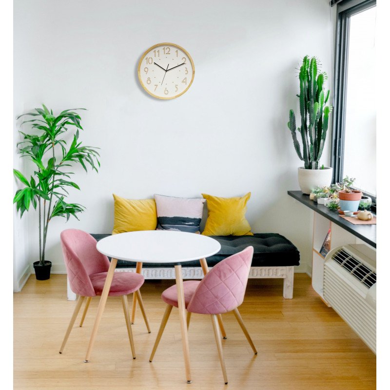 Orium 11135 wall/table clock Mechanical clock Round White, Wood