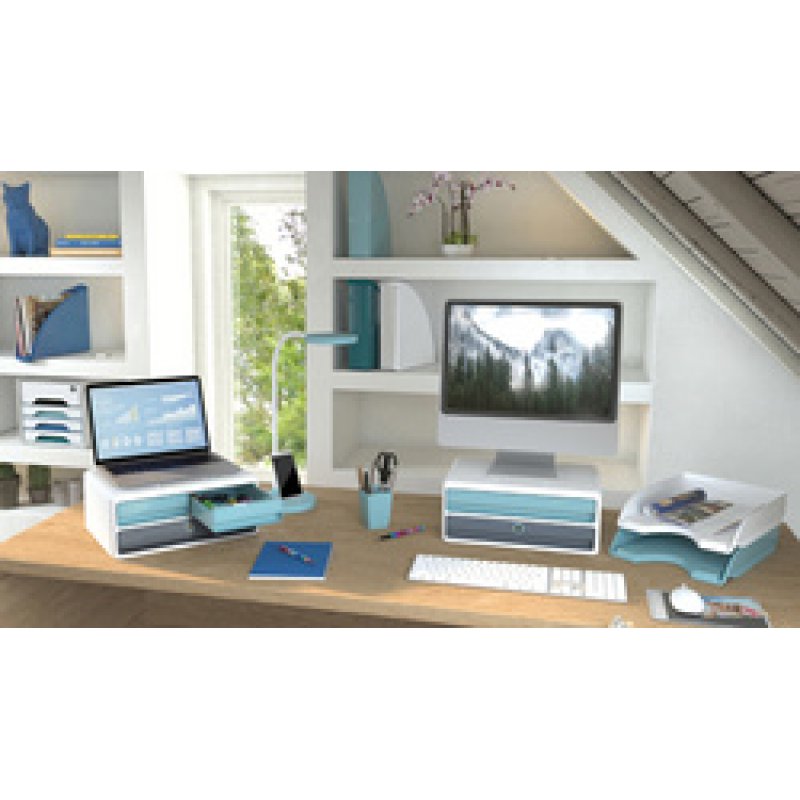 CEP Pot à crayons Riviera, 2 compartiments, vert d'eau