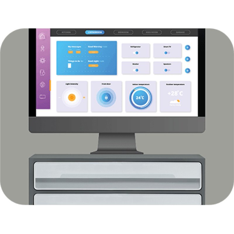 CEP 1090116361 unité de tiroir de bureau Gris Polystyrène