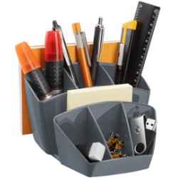 CEP Multipot à crayons CepPro, 8 compartiments, gris
