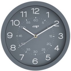CEP Horloge murale mineral, montre quartz, gris