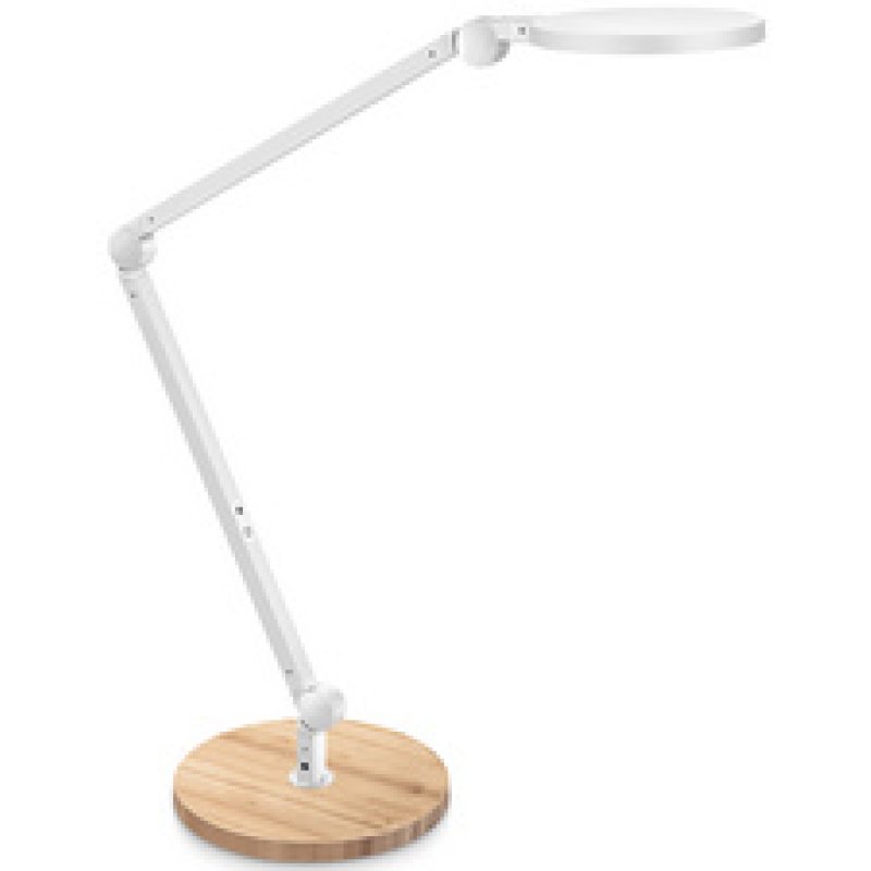 CEP Lampe de bureau LED GIANT Silva, chêne/blanc