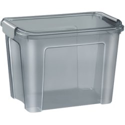 CEP Boîte de rangement SHADOW, 18 litres, translucide gris