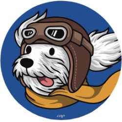 CEP Tapis de souris KIDS "Chien aviateur", rond