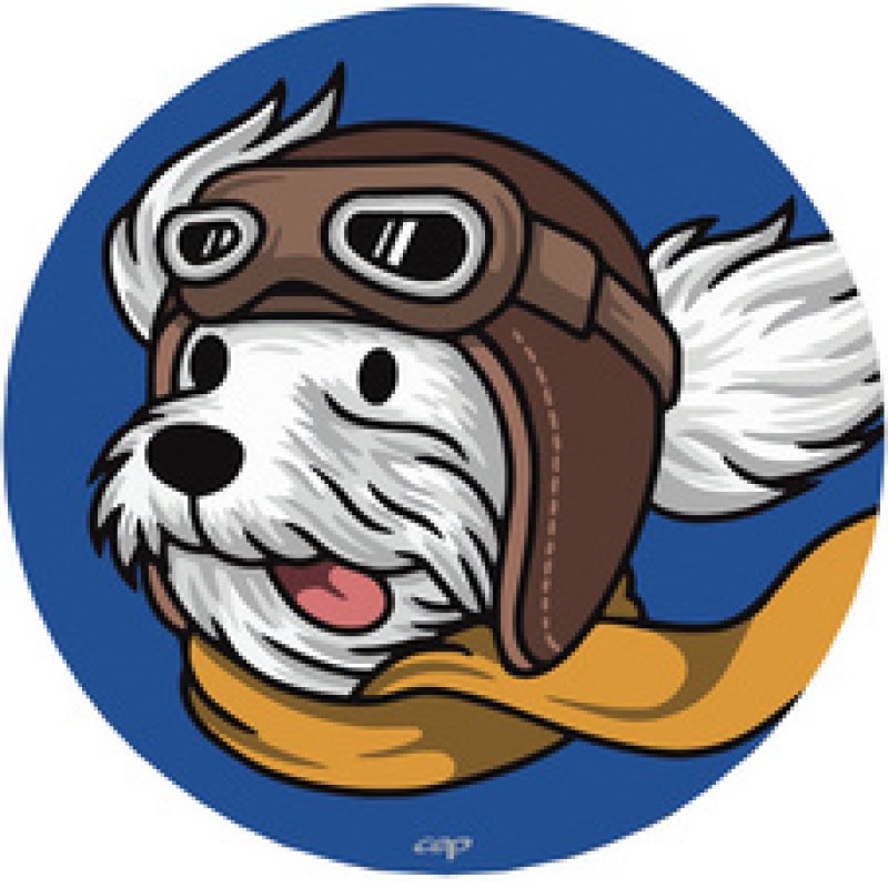 CEP Tapis de souris KIDS "Chien aviateur", rond