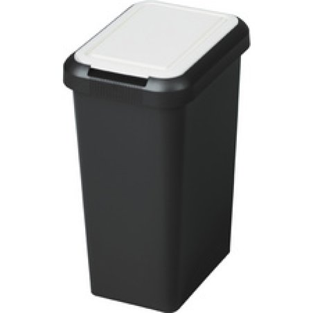 CEP Poubelle de tri sélectif Touch & Lift, 45 litres, blanc