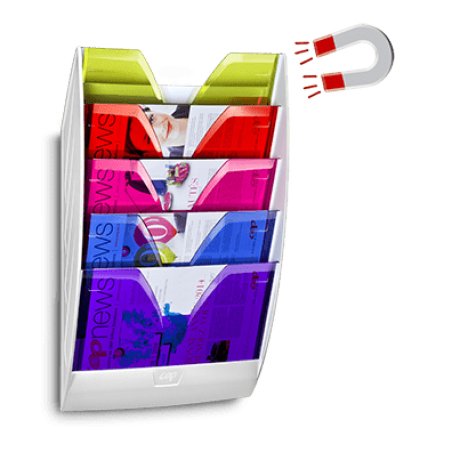 CEP 1201540811 porte-magazines Polystyrène Multicolore, Blanc