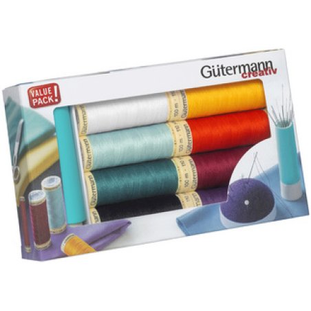 Gütermann Kit de fil à coudre avec distributeur d'aiguilles