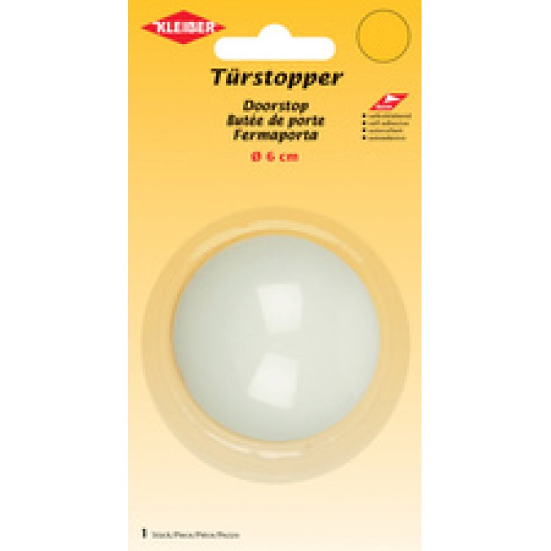 KLEIBER Butoir de porte, plastique, blanc