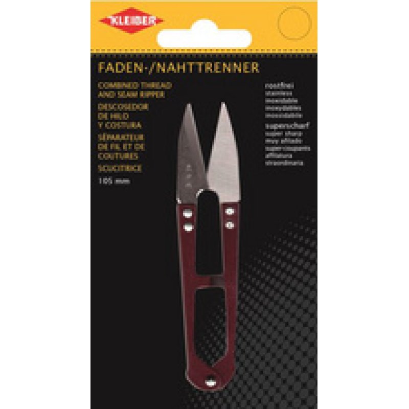 KLEIBER Coupe-fils / découseur, longueur : 105 mm, rouge