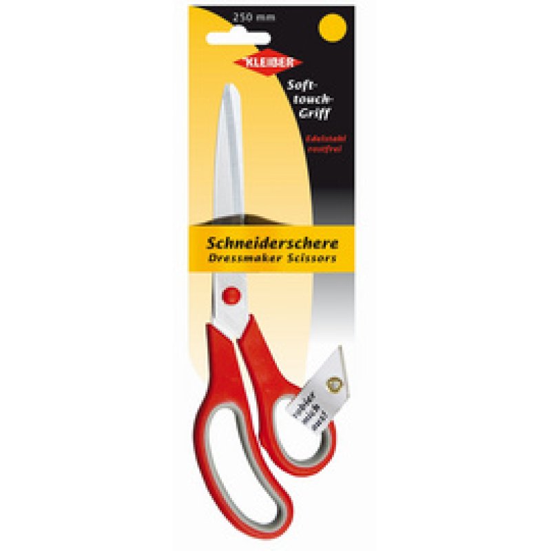 KLEIBER Ciseaux de tailleur "Soft-Touch", 250 mm, rouge