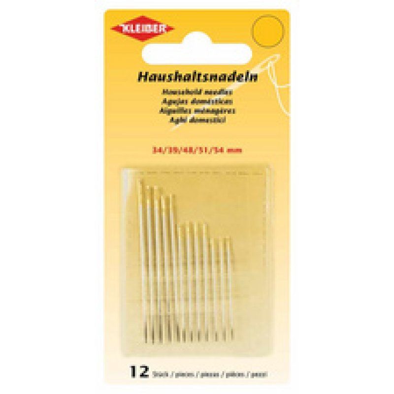 KLEIBER Set d'aiguilles à coudre à la main, 12 pièces