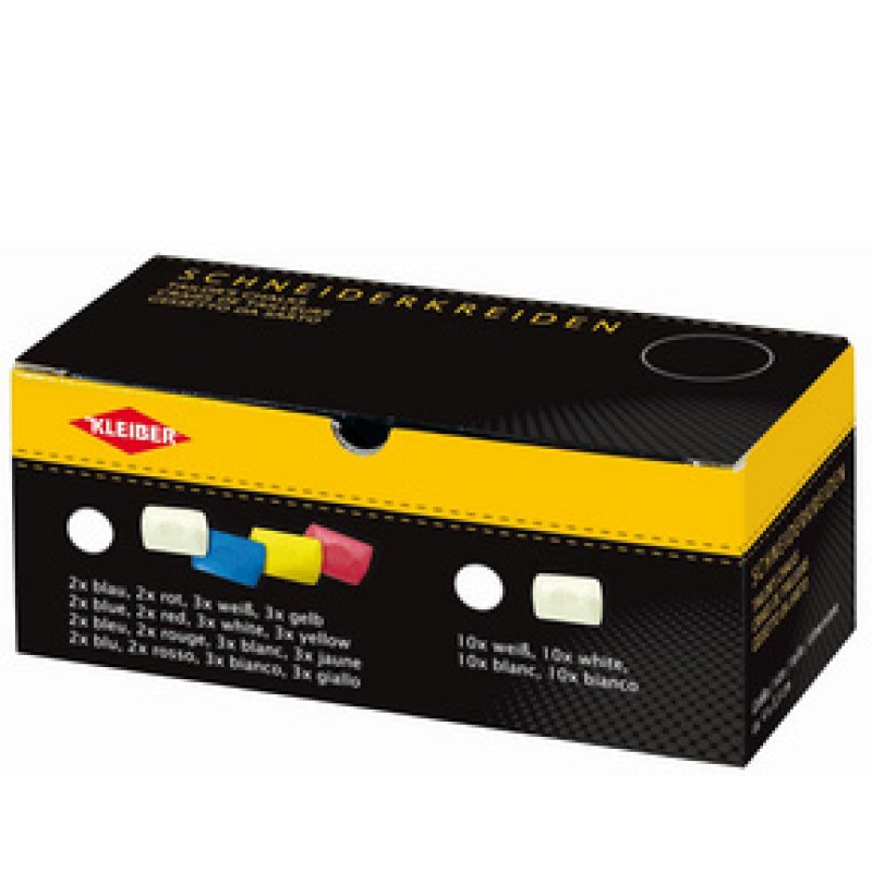 KLEIBER Craie de tailleur, set de 10, blanc