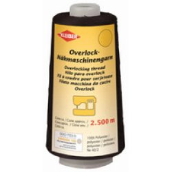 KLEIBER Fil à coudre pour surjeteuse, 2.500 m, noir