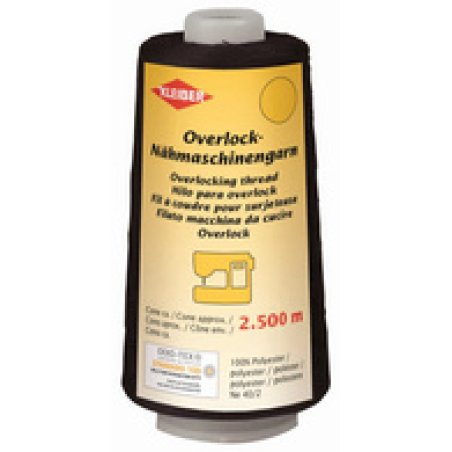 KLEIBER Fil à coudre pour surjeteuse, 2.500 m, noir