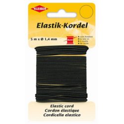 KLEIBER Cordon élastique, 1,4 mm x 5 m, noir