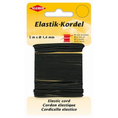 KLEIBER Cordon élastique, 1,4 mm x 5 m, blanc