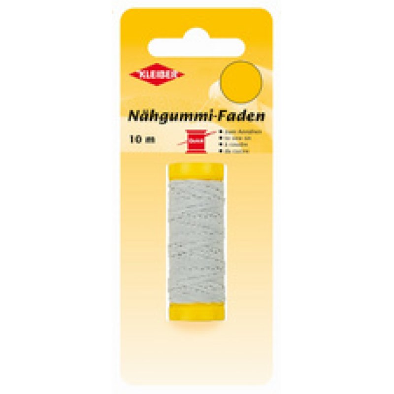 KLEIBER Fil élastique à coudre, 10 m, blanc
