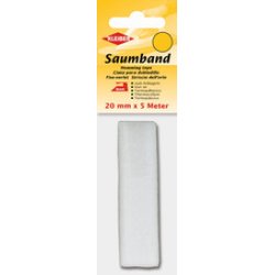 KLEIBER Ourlet thermocollant, 38 mm x 3 m, blanc