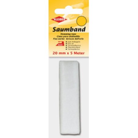 KLEIBER Ourlet thermocollant, 38 mm x 3 m, blanc