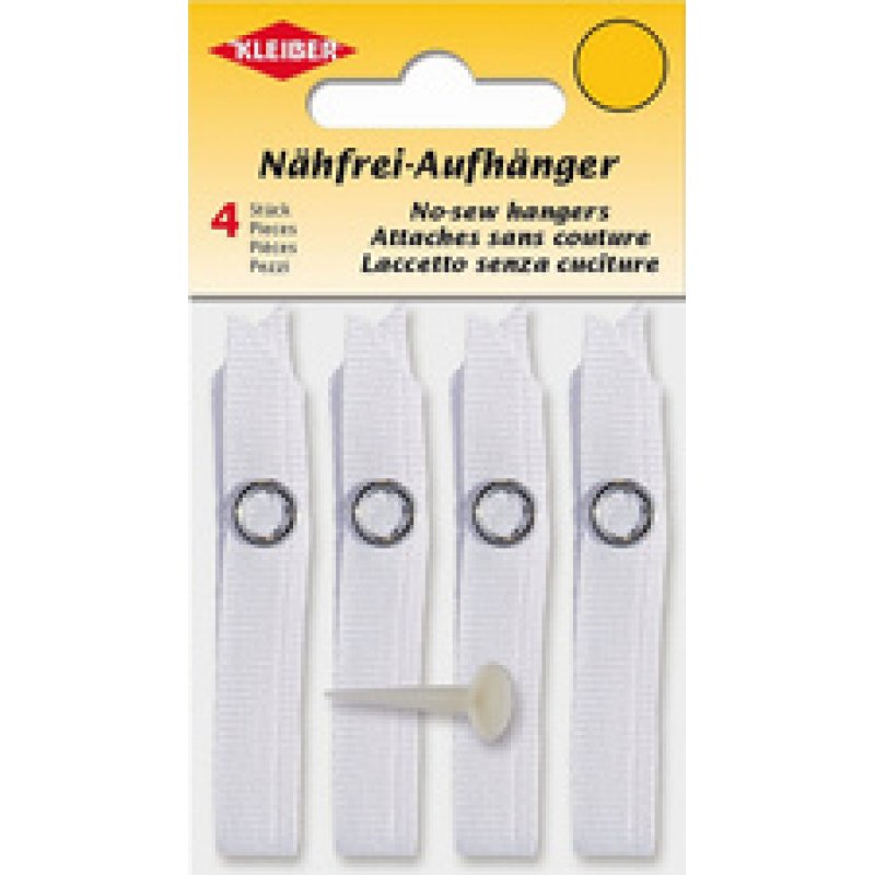 KLEIBER Attache-torchons sans couture, polyester, blanc