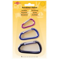KLEIBER Mousqueton, set de 3, couleurs assorties