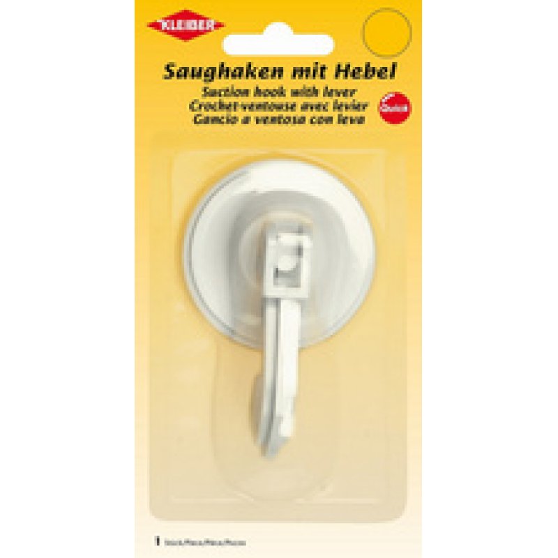 KLEIBER Crochet ventouse, plastique, blanc