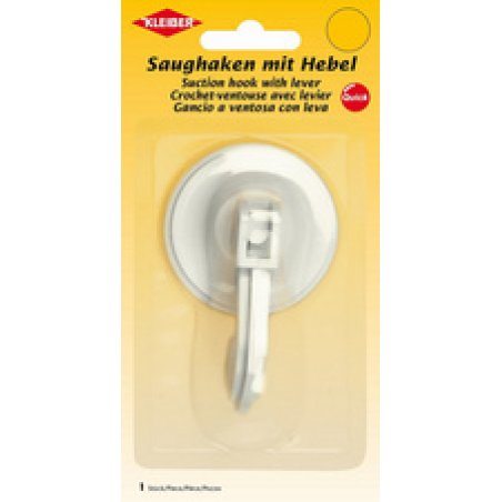 KLEIBER Crochet ventouse, plastique, blanc