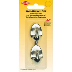 KLEIBER Crochet mural, plastique, petit, argent
