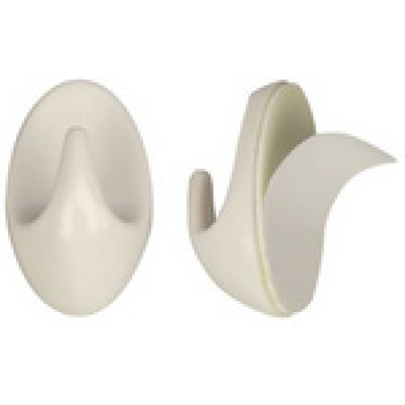 KLEIBER Crochet mural, plastique, petit, argent