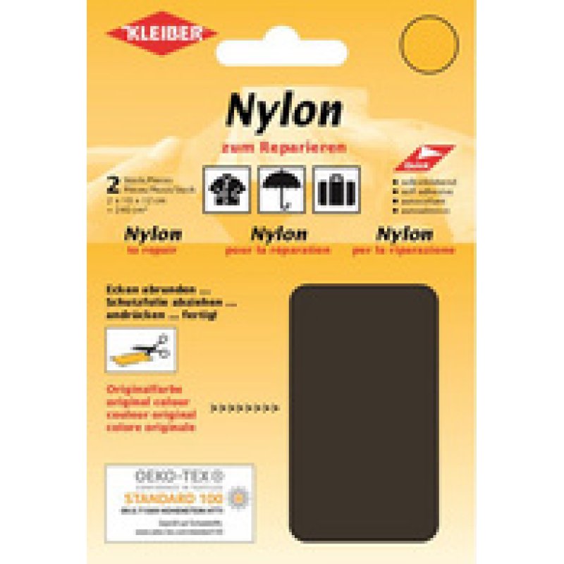 KLEIBER Pièce de réparation nylon, autocollant, rouge foncé