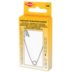KLEIBER Epingles de sûreté, couleur: argent, boîte métal