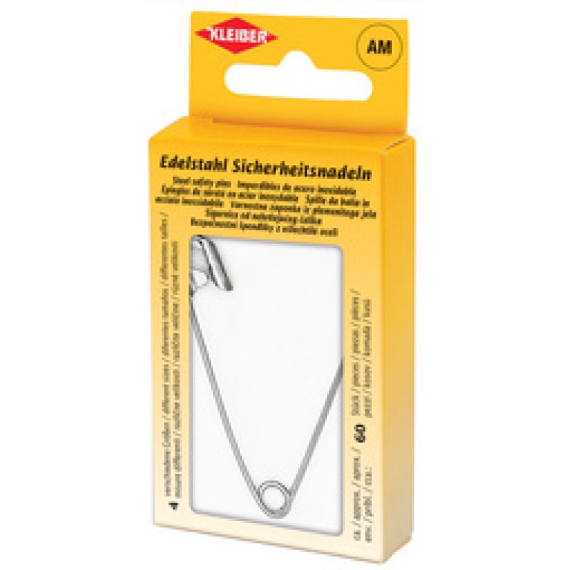 KLEIBER Epingles de sûreté, couleur: laiton, boîte métal