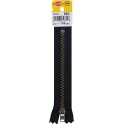 KLEIBER Fermeture à zip, métal, longueur: 140 mm, noir
