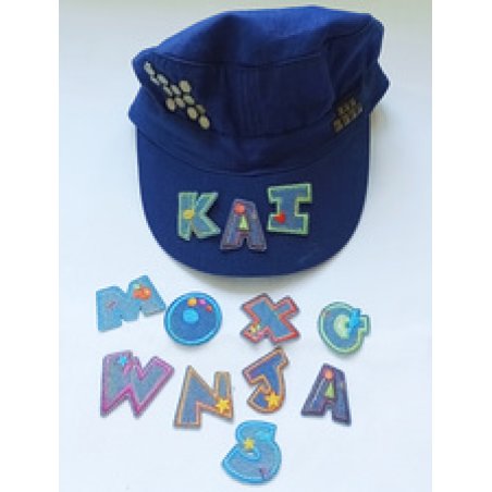 KLEIBER Applications "Funny Box - Jeans Letters", 130 pièces