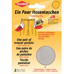 KLEIBER Poche de remplacement de pantalon, paire, noir
