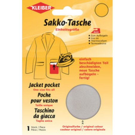 KLEIBER Poche pour veston de remplacement, noir