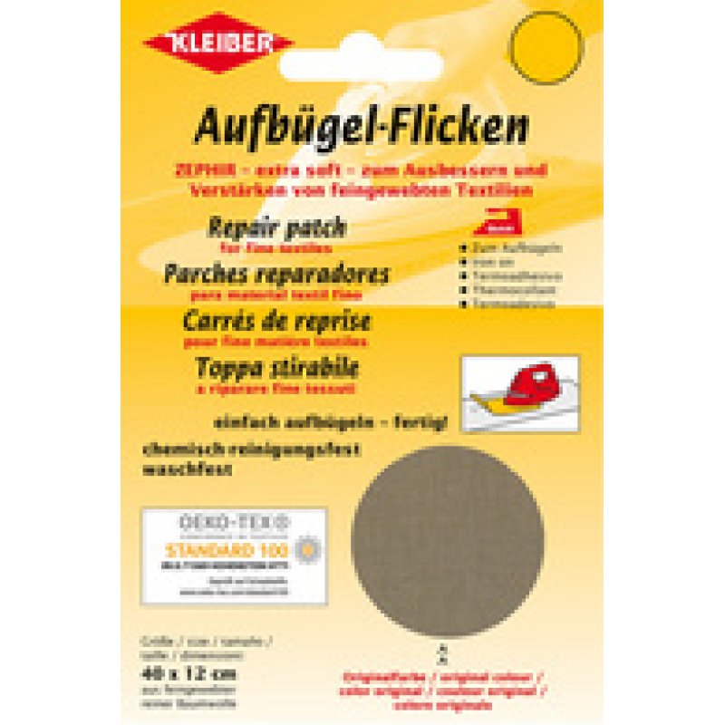 KLEIBER Patch thermocollant Zephir, 400 x 120 mm, vert