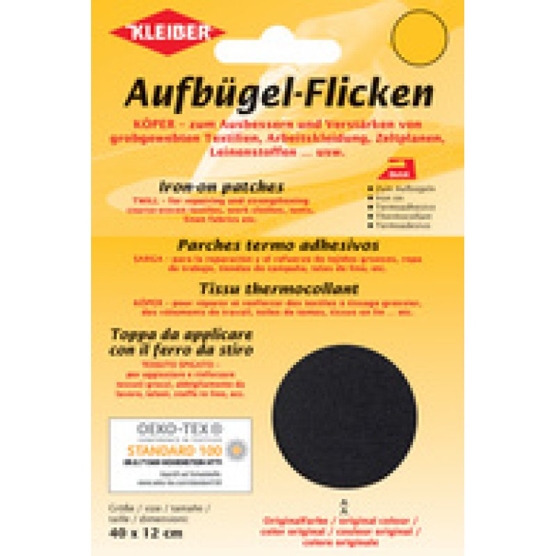 KLEIBER Patch thermocollant Köper, 400 x 120 mm, beige