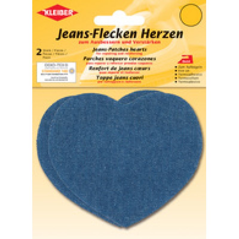 KLEIBER Patch thermocollant pour jeans Coeur, rose