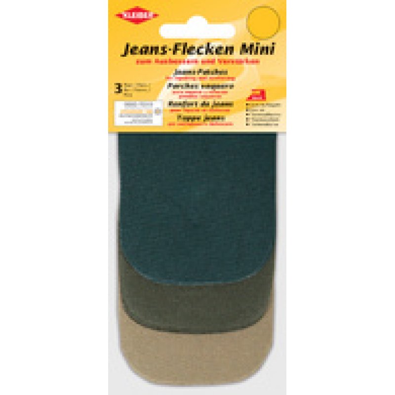 KLEIBER Mini patch thermocollant pour jeans, set 1, assorti