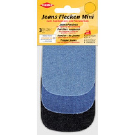 KLEIBER Mini patch thermocollant pour jeans, set 2, assorti