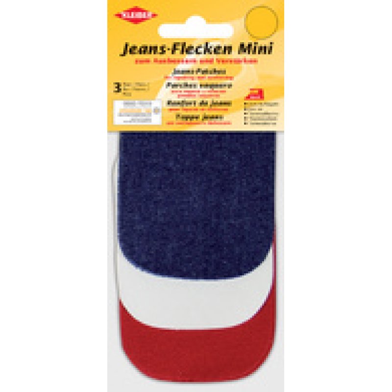 KLEIBER Mini patch thermocollant pour jeans, set 2, assorti