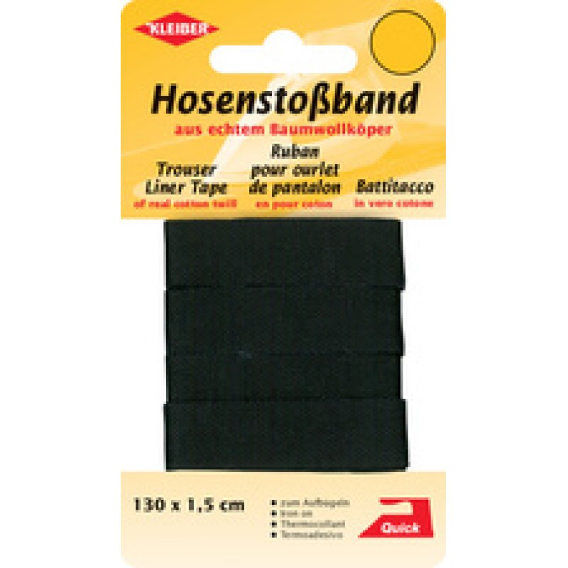 KLEIBER Ruban pour ourlet de pantalon, 1300 mm, gris foncé