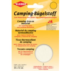 KLEIBER Tissu thermocollant de camping, rouge/blanc